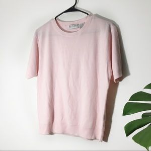 Carolyn Taylor Pink Short Sleeve Size L